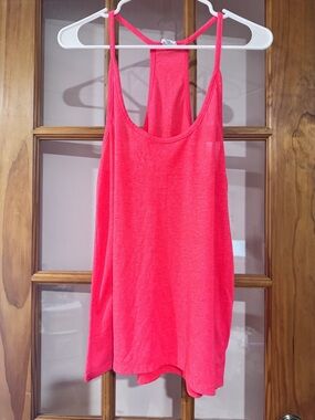 PINK Victoria's Secret Neon Pink Racerback Tank